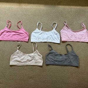 Juicy Couture Girls sports bras,new, bottom row Maidenform girls worn a couple I